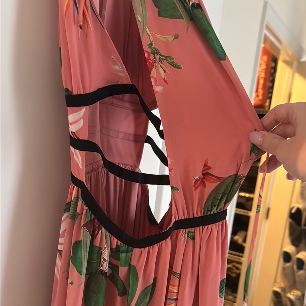 Floral Pink Maxi Dress - Picture 3 of 3